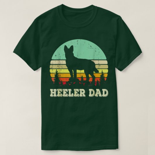 Blue Heeler Dog Dad Australian Cattle Dog Lovers F T-Shirt (Design vorne)