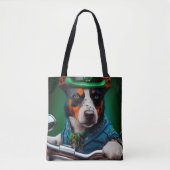 Blue Heeler Dog Fahrrad St. Patrick's Day Tasche (Vorderseite)