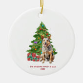 Blue Heeler Dog Personalisiert Weihnachten Keramik Ornament (Vorne)