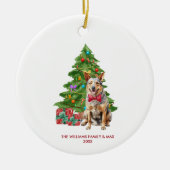 Blue Heeler Dog Personalisiert Weihnachten Keramik Ornament (Vorne)
