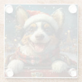 Blue Heeler Dog Roller Untersetzer Weihnachten (Rückseite)