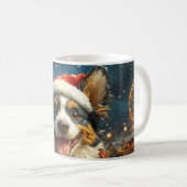 Blue Heeler Dog Roller Untersetzer Weihnachten Kaffeetasse (VorderseiteRechts)