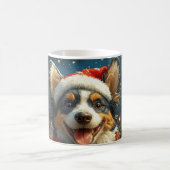 Blue Heeler Dog Roller Untersetzer Weihnachten Kaffeetasse (Mittel)