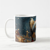 Blue Heeler Dog Roller Untersetzer Weihnachten Kaffeetasse (Links)