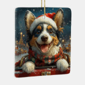 Blue Heeler Dog Roller Untersetzer Weihnachten Keramikornament (Rechts)
