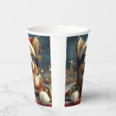 Blue Heeler Dog Roller Untersetzer Weihnachten Pappbecher (Rechts)