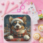 Blue Heeler Dog Roller Untersetzer Weihnachten Pappteller (Party)