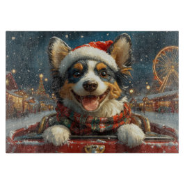 Blue Heeler Dog Roller Untersetzer Weihnachten Schneidebrett