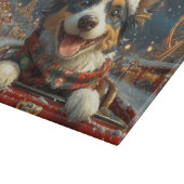 Blue Heeler Dog Roller Untersetzer Weihnachten Schneidebrett (Ecke)