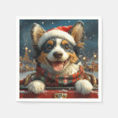 Blue Heeler Dog Roller Untersetzer Weihnachten Serviette (Vorderseite)