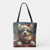 Blue Heeler Dog Roller Untersetzer Weihnachten Tasche (Rückseite)