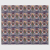 Blue Heeler Dog Valentine's Day Geschenkpapier (Flach)