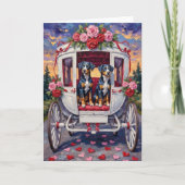 Blue Heeler Dog Valentine's Day Karte (Vorderseite)