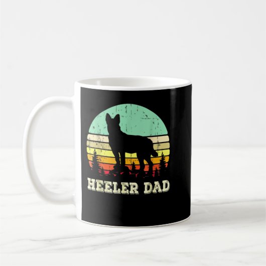 Blue Heeler Dog Vater Australian Cattle Dog Lovers Kaffeetasse (Links)