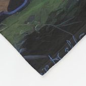 Blue Heeler Dog Whimsical Halloween Malerei Fleecedecke (Ecke)