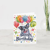 Blue Heeler Faltkarte Karte (Vorderseite)