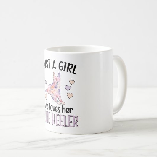 Blue Heeler Girl Australian Cattle Dog Mama Eigent Kaffeetasse (VorderseiteRechts)
