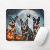 Blue Heeler Halloween Spooky Mousepad (Mit Mouse)