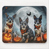 Blue Heeler Halloween Spooky Mousepad (Vorne)