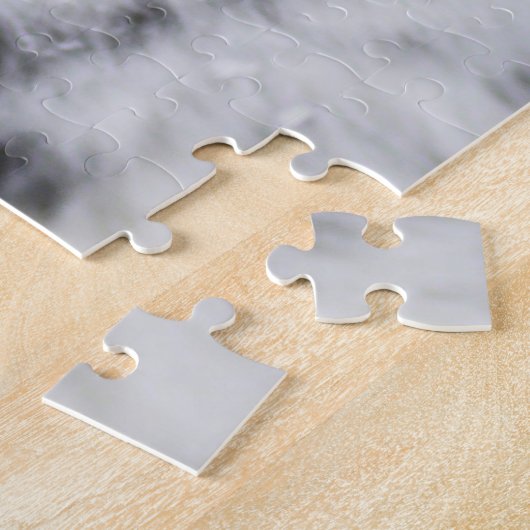 Blue Heeler Hund im Schnee Puzzle (Seite)