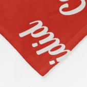 Blue Heeler Hund mit Name Gemustert Weihnachten Fleecedecke (Ecke)