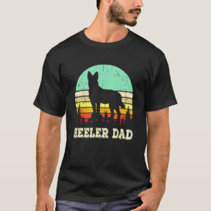 Blue Heeler Hund Papa Australischer Hütehund Väte T-Shirt
