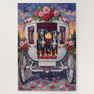 Blue Heeler Hund Valentinstag Puzzle
