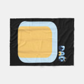 Blue Heeler Hund Vater Matching Family Costumes Di Fleecedecke (Vorderseite (Horizontal))