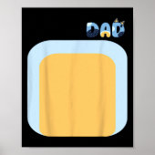 Blue Heeler Hund Vater Matching Family Costumes Di Poster (Vorne)