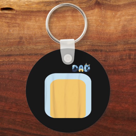 Blue Heeler Hund Vater Matching Family Costumes Di Schlüsselanhänger (Vorderseite)