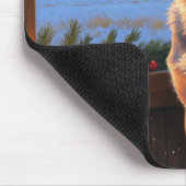 Blue Heeler mit Weihnachtsbeleuchtung Ferien Mousepad (Ecke)