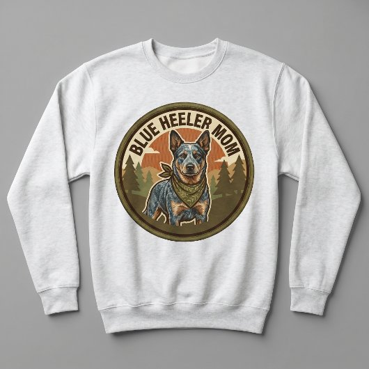 Blue Heeler Mutter Crewneck Cattle Dog Mutter Gesc Sweatshirt