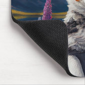 Blue Heeler on a Paddle: Ein Landschaftliches Aben Mousepad (Ecke)