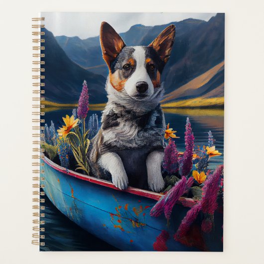 Blue Heeler on a Paddle: Ein Landschaftliches Aben Planer (Vorderseite)