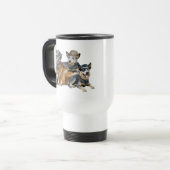 Blue Heeler Round Up Valentine Tasse (Vorderseite Links)