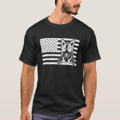 Blue Heeler USA Flag T-Shirt (Vorderseite)