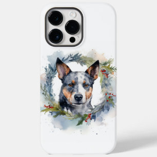 Blue Heeler Weihnachtsfeier Festliche Jungfrau Case-Mate iPhone 14 Pro Max Hülle