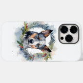 Blue Heeler Weihnachtsfeier Festliche Jungfrau Case-Mate iPhone Hülle (Rückseite (Horizontal))