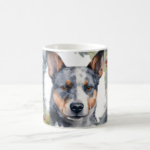 Blue Heeler Weihnachtsfeier Festliche Jungfrau Kaffeetasse