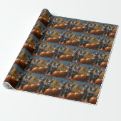 Blue Heeler Welpe Autumn Delight Pumpkin Geschenkpapier (Ungerollt)
