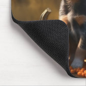 Blue Heeler Welpe Autumn Delight Pumpkin Mousepad (Ecke)