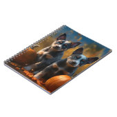 Blue Heeler Welpe Autumn Delight Pumpkin Notizblock (Linke Seite)