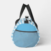 Blue Heft Print Cut Nähtasche Duffle Bag (Rechts)