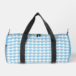 Blue Heft Print Cut Nähtasche Duffle Bag