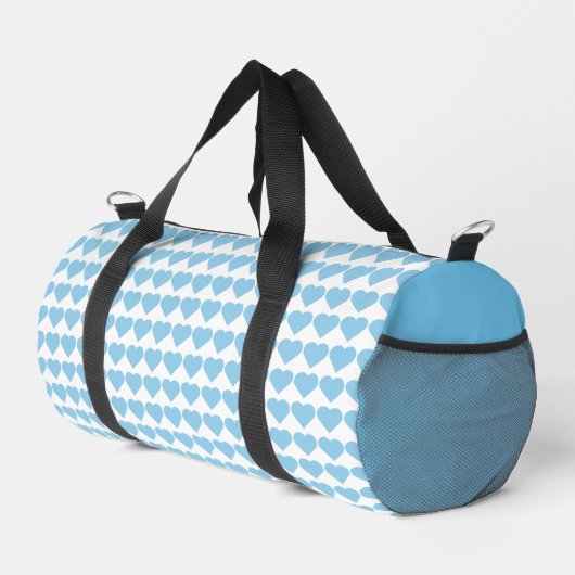 Blue Heft Print Cut Nähtasche Duffle Bag (Rechte Ecke)