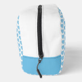 Blue Heft Print Cut Nähtasche Waschbeutel (Rechts)