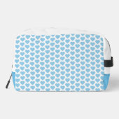 Blue Heft Print Cut Nähtasche Waschbeutel (Rückseite)