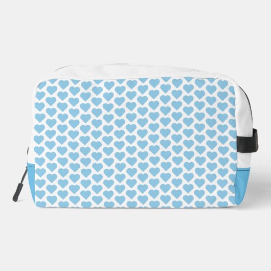 Blue Heft Print Cut Nähtasche Waschbeutel (Rückseite)