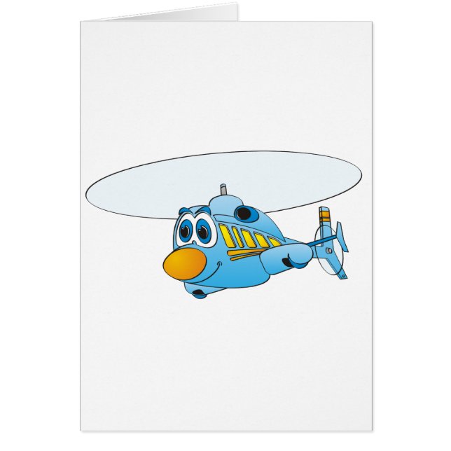 Blue Helicopter Cartoon (Vorne)