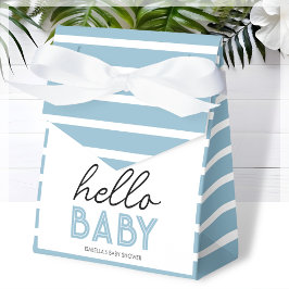 Blue Hello Baby | Babydusche Geschenkschachtel